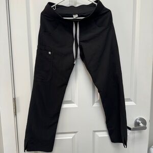 Womens Figs Scrub Bottoms XS Black